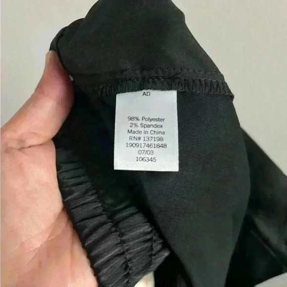 Intempo Black Wide Leg Elastic Pants Size Large NWT - Picture 12 of 12